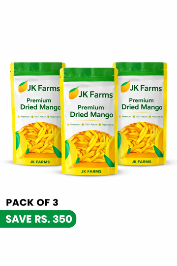 Dried Mangoes Slices – Pack of 3-300 Grams