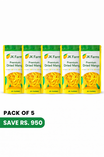 Dried Mangoes Slices -Pack of 5-500 Grams(0.5 Kg)
